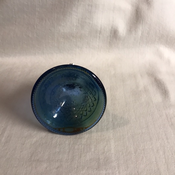Vintage Avon Moonwind Cologne Cobalt Blue Glass Bell Perfume Bottle - EMPTY - Picture 5 of 7